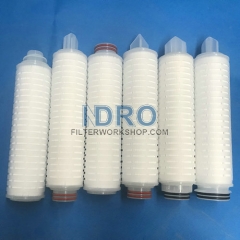 Pleated filter cartridge fitting ends welder